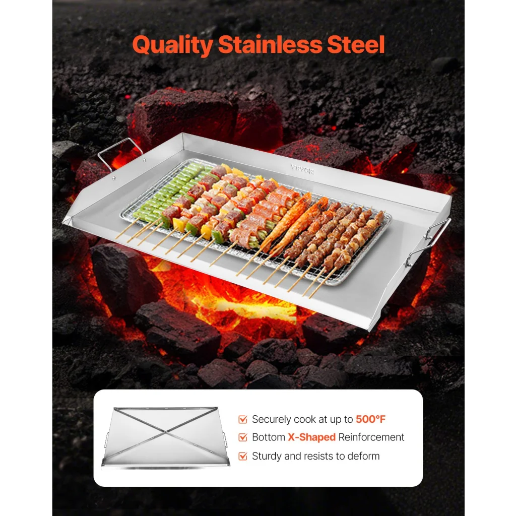 VEVOR 36x22 in Flat Top Griddle Stainless Steel Universal