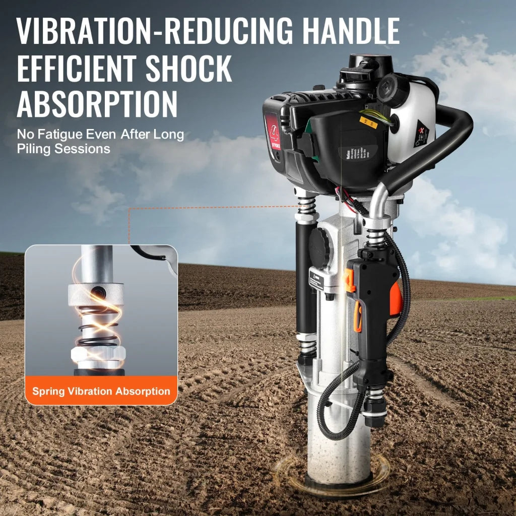 VEVOR 37.77cc Gas-Powered T Post Driver 4-Stroke Fence