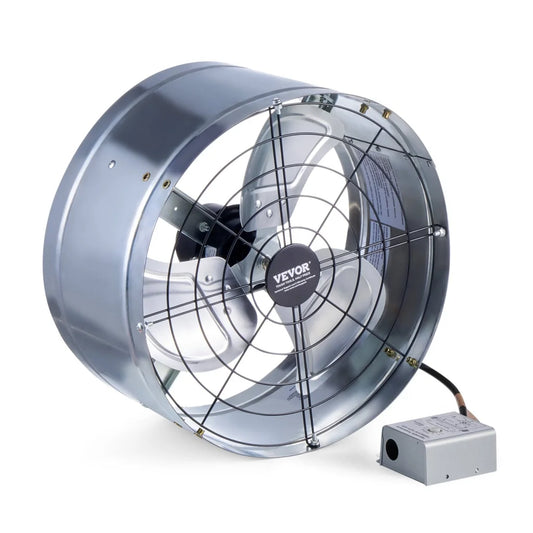 VEVOR 380 mm Gable Mount Fan 1300 CFM Attic Vent Fan