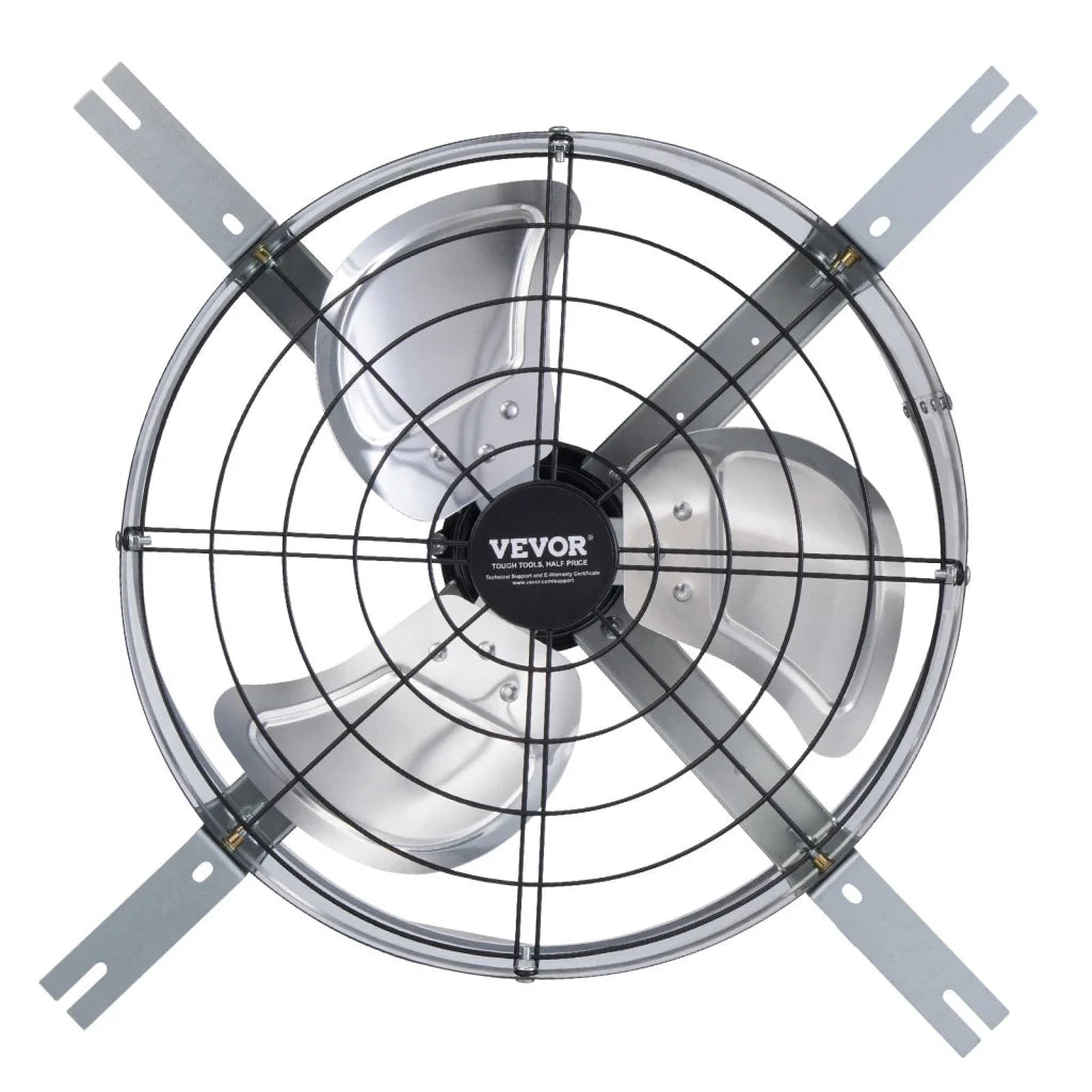 VEVOR 380 mm Gable Mount Fan 1300 CFM Attic Vent Fan