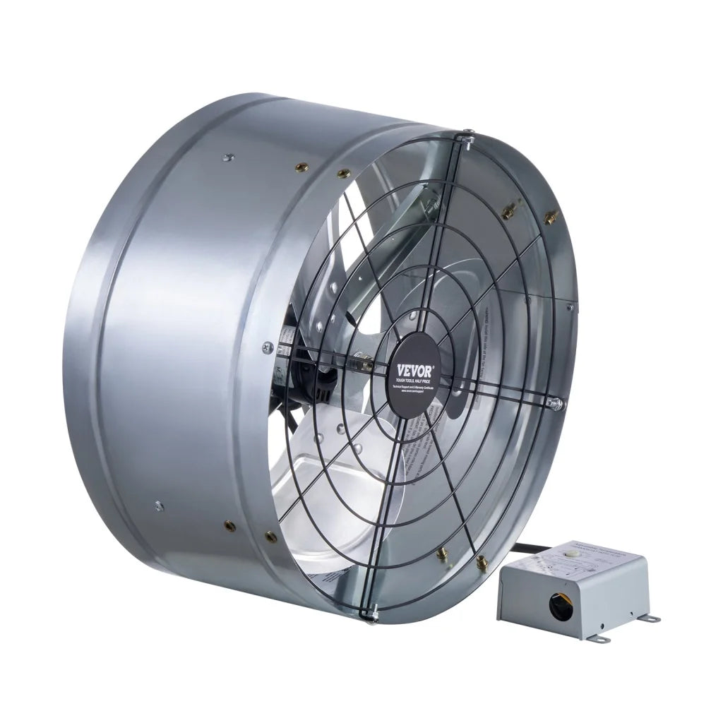VEVOR 380 mm Gable Mount Fan 1300 CFM Attic Vent Fan