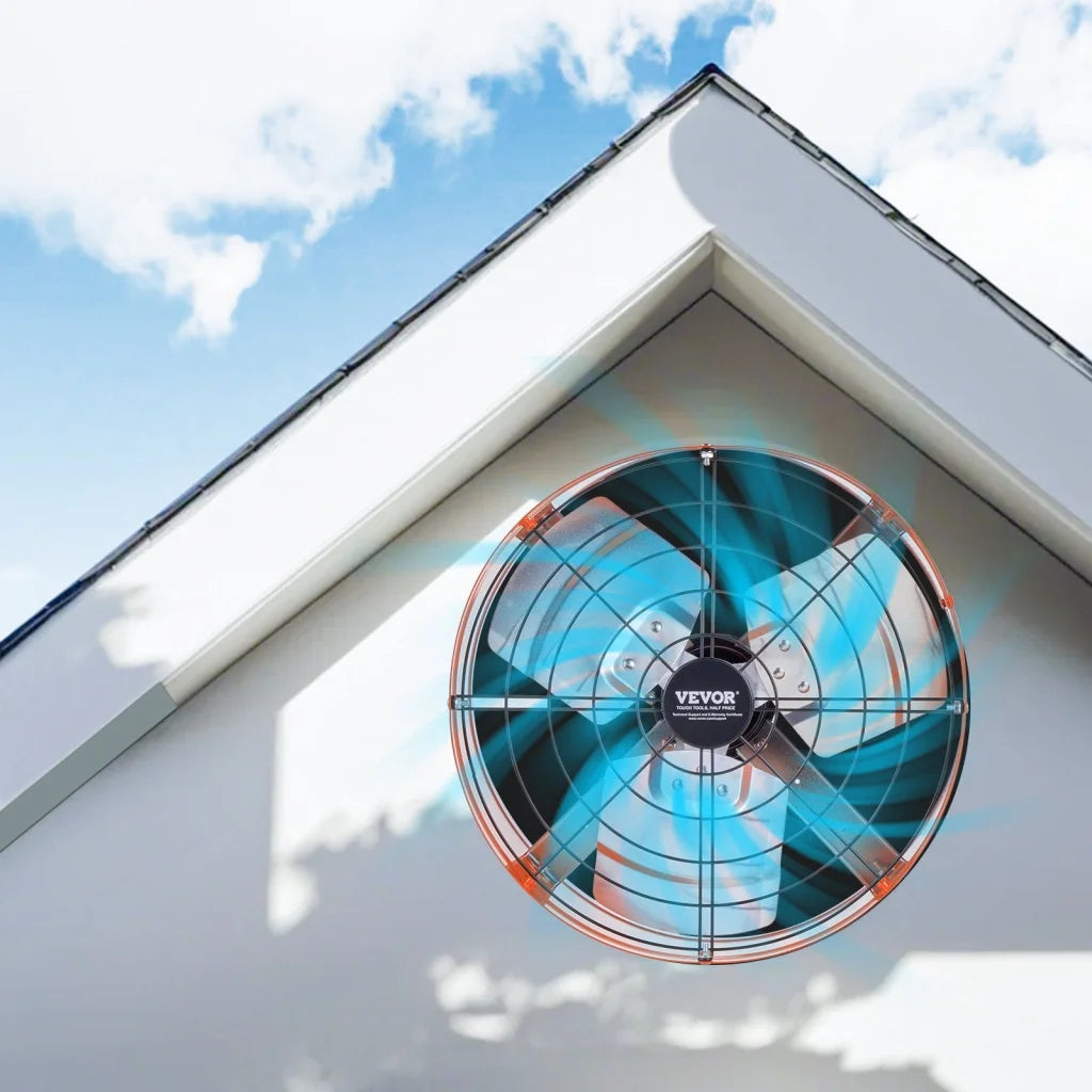 VEVOR 380 mm Gable Mount Fan 1650 CFM Attic Vent Fan