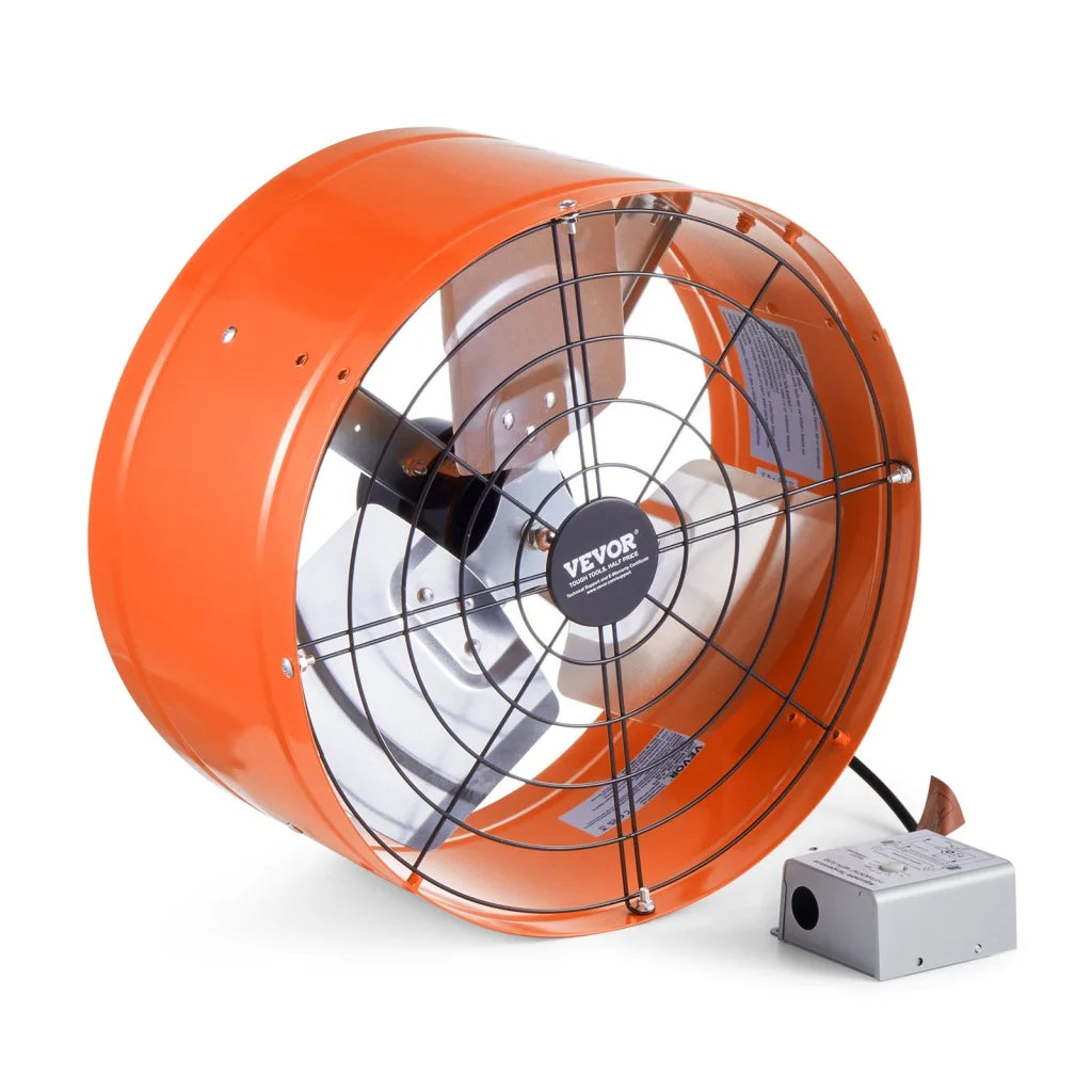 VEVOR 380 mm Gable Mount Fan 1650 CFM Attic Vent Fan