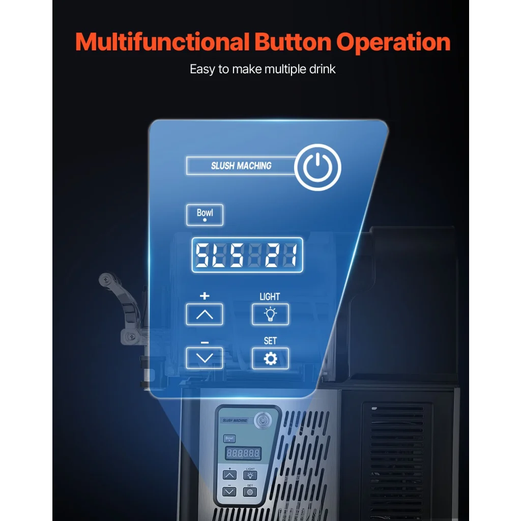 VEVOR 3L Commercial Slushy Machine Margarita Smoothie