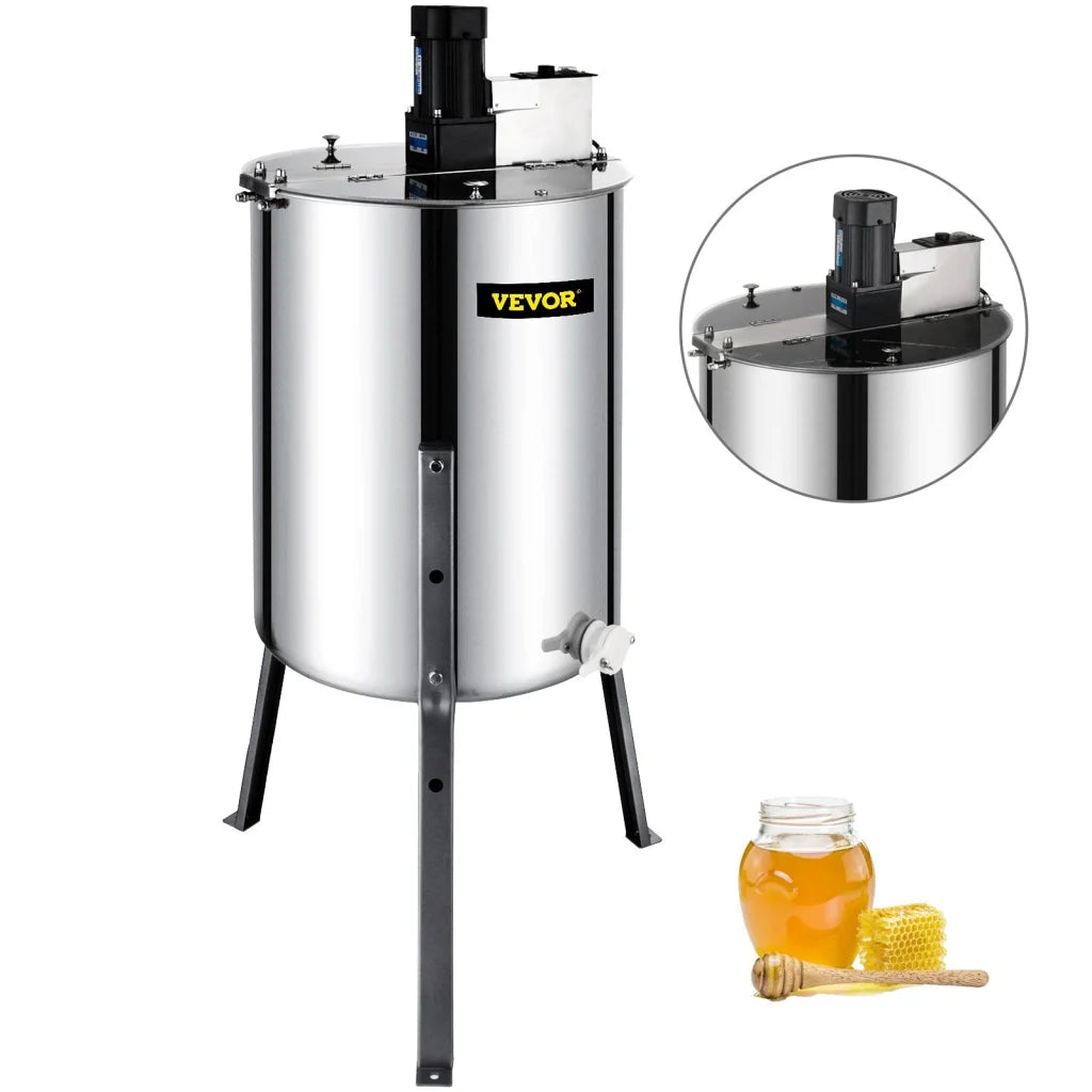 VEVOR 4 Frame Electric Honey Extractor Beekeeping 120 W
