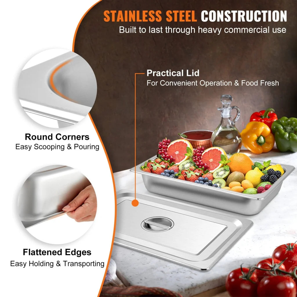 4 Pack Hotel Pan 3 7 Deep Steam Table
