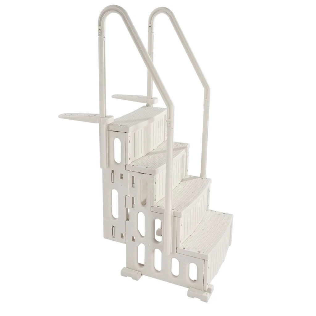 VEVOR 4-Step White Robust Pool Ladder of 2 Handrails
