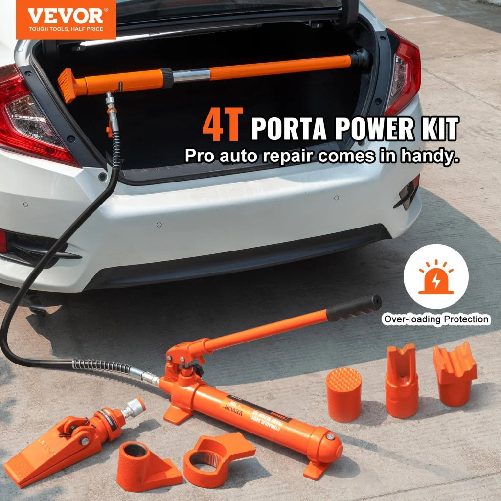 VEVOR 4 Ton Porta Power Kit Portable Hydraulic Jack