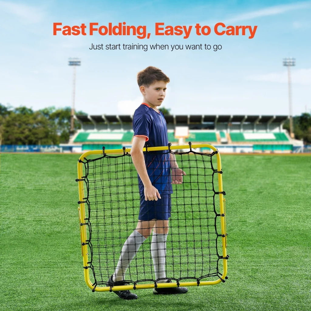 VEVOR 40’’x35’’x37’’ Soccer Rebounder Net Kick-Back