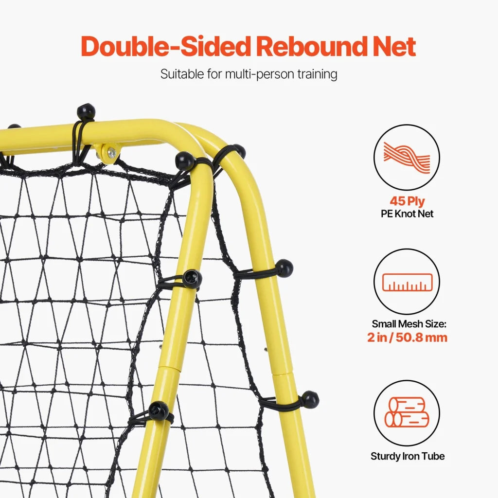 VEVOR 40’’x35’’x37’’ Soccer Rebounder Net Kick-Back