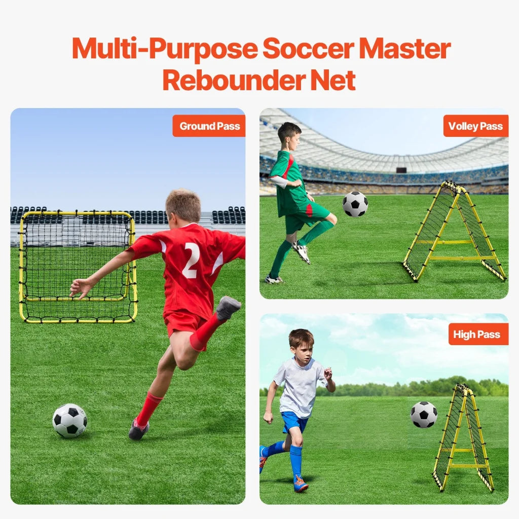 VEVOR 40’’x35’’x37’’ Soccer Rebounder Net Kick-Back