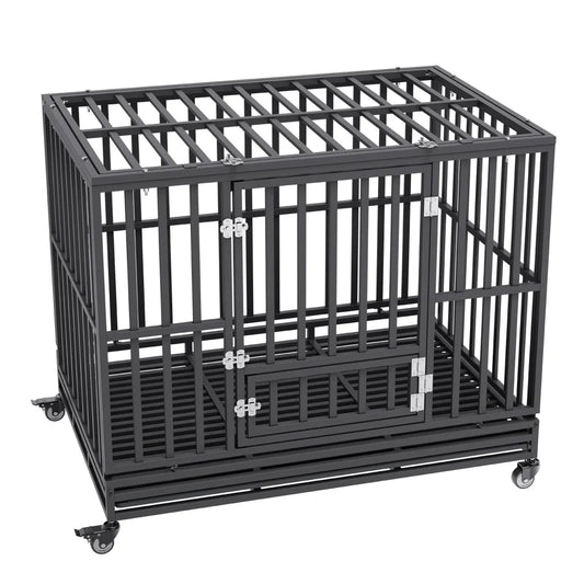 VEVOR 47 Inch Heavy Duty Dog Crate Indestructible Dog Crate