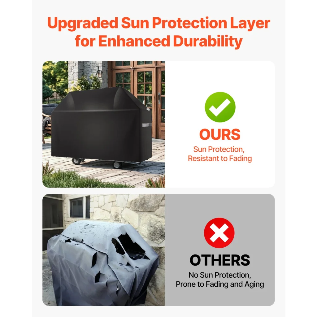 VEVOR 48 inch Grill Cover Heavy Duty BBQ Gas Grill Cover