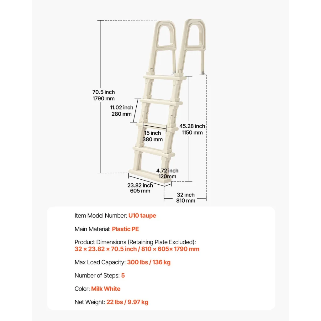 6mm vevor step inclined with pack contents and accessory layout