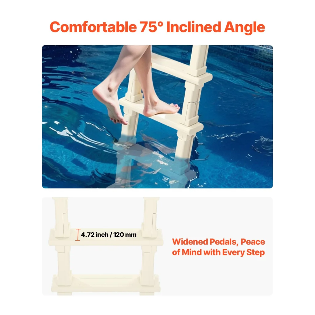 6mm vevor step inclined with fitted edges and product hardware