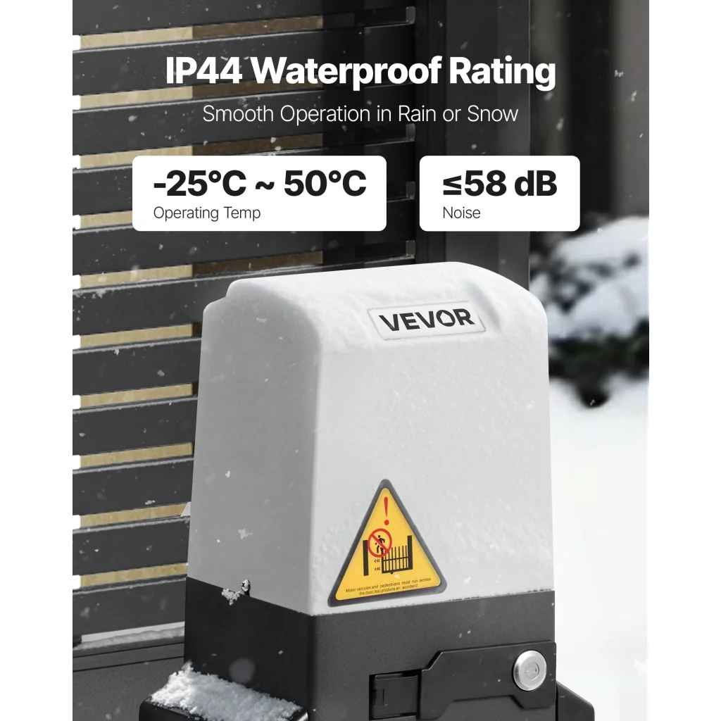 VEVOR 550W Electric Sliding Gate Opener 1500kg Chain Drive