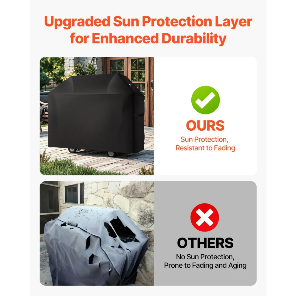 VEVOR 58 inch Grill Cover Heavy Duty BBQ Gas Grill Cover