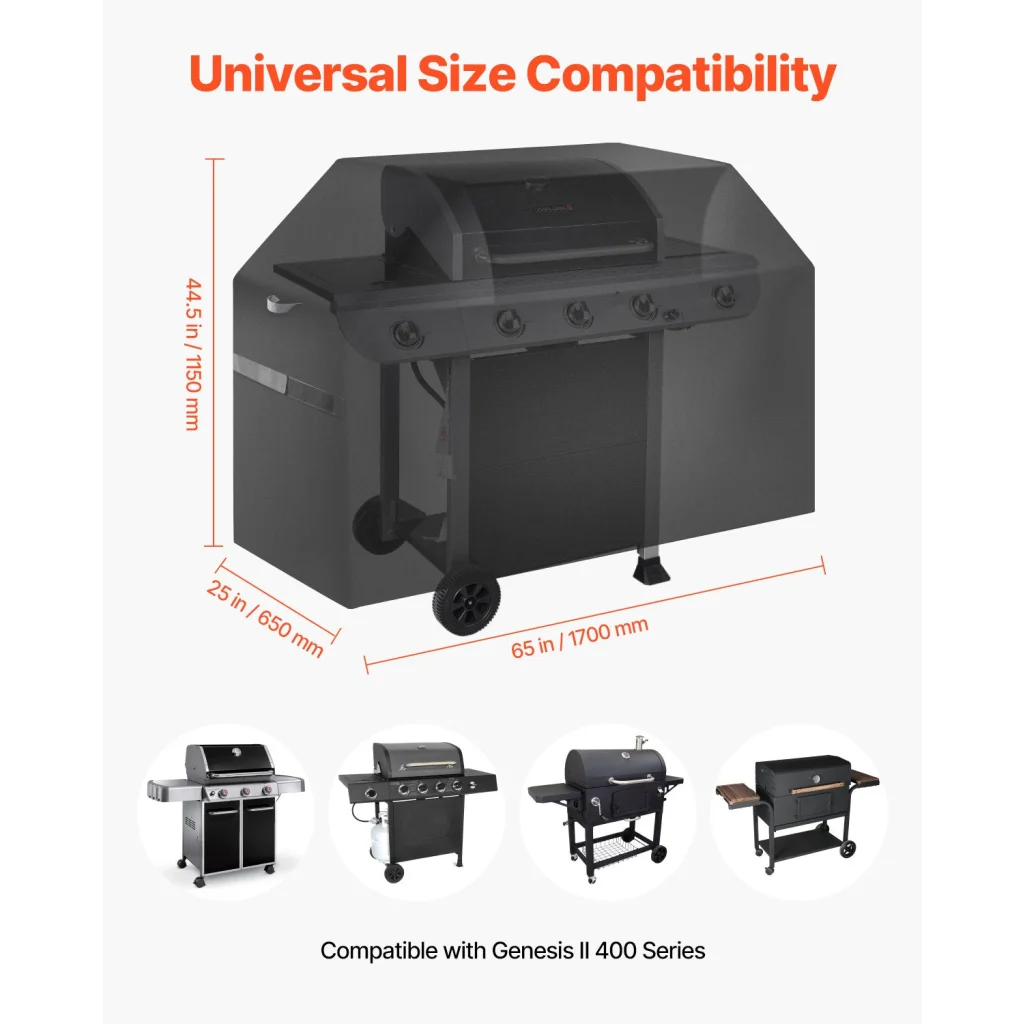 VEVOR 65 inch Grill Cover Heavy Duty BBQ Gas Grill Cover