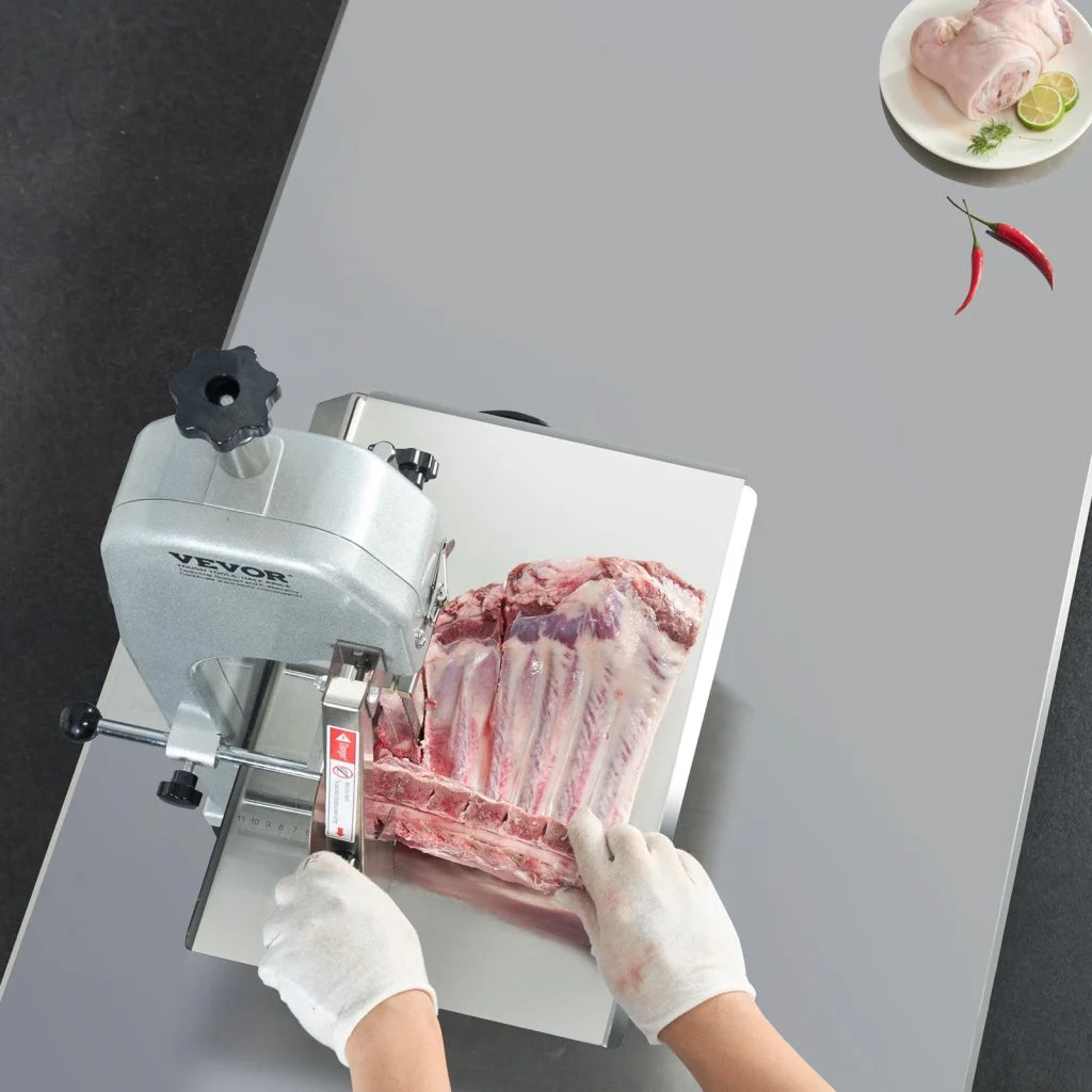 VEVOR 650W Commercial Electric Meat Bandsaw Stainless Steel