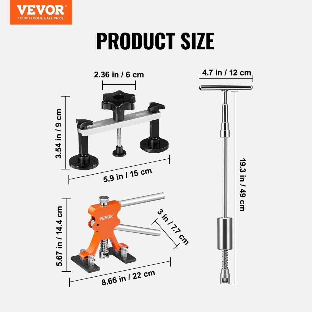 VEVOR 69 PCS Dent Repair Kit Auto Car Body Paintless Dent