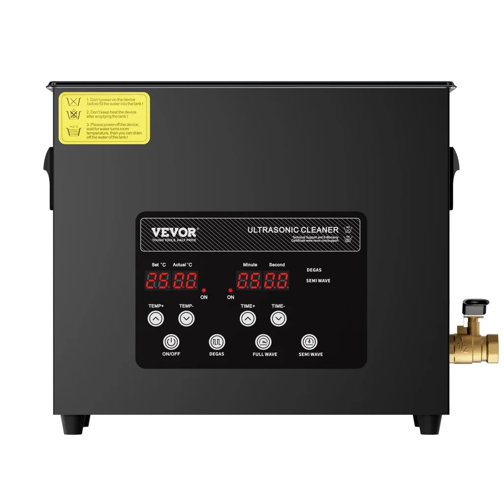 VEVOR 6L Ultra Sonic Cleaner 180W Digital Ultrasonic