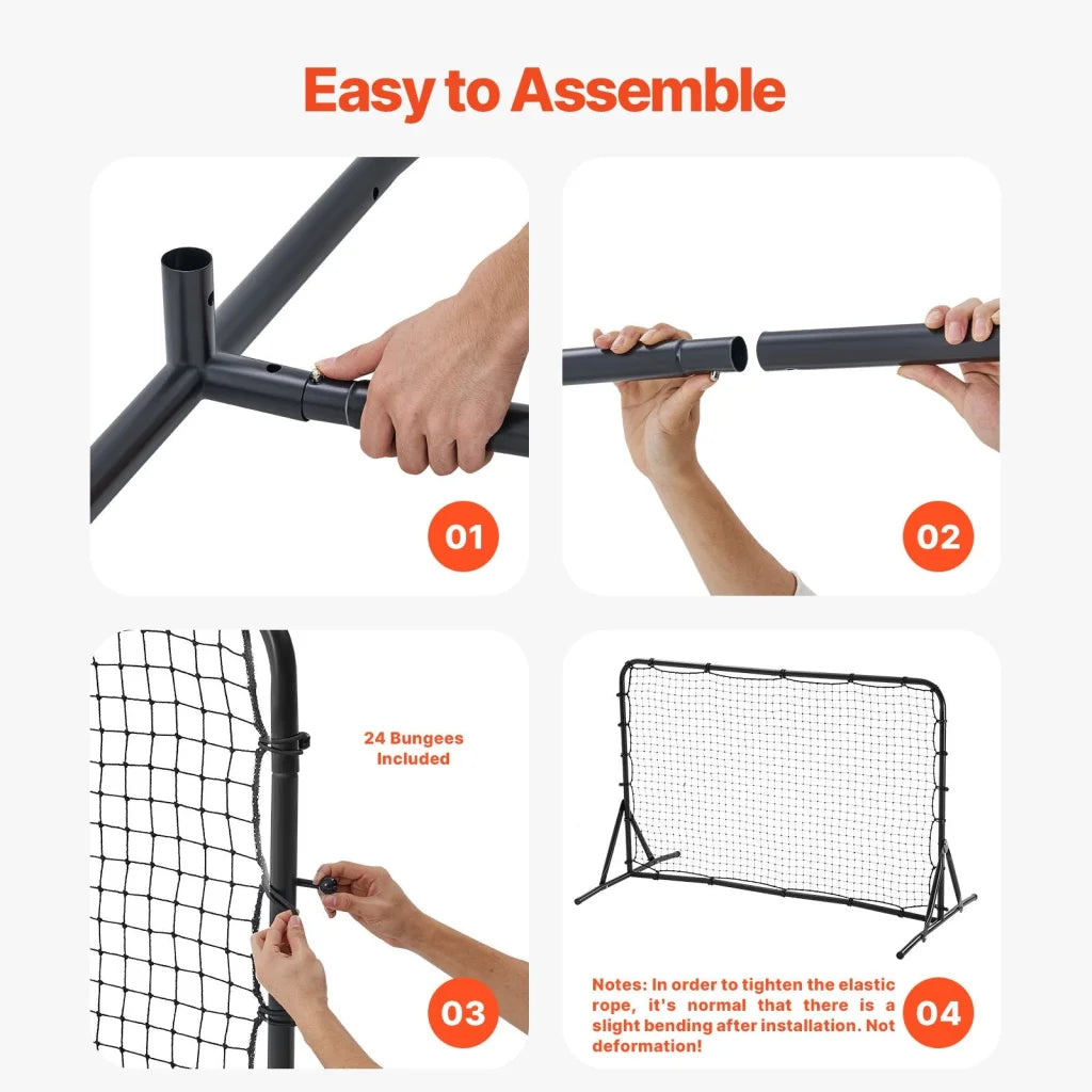 VEVOR 6x4FT Soccer Rebound Trainer Soccer Training