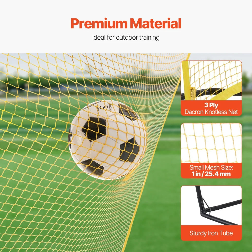 VEVOR 7x7FT Soccer Rebounder Portable Soccer Trainer Net