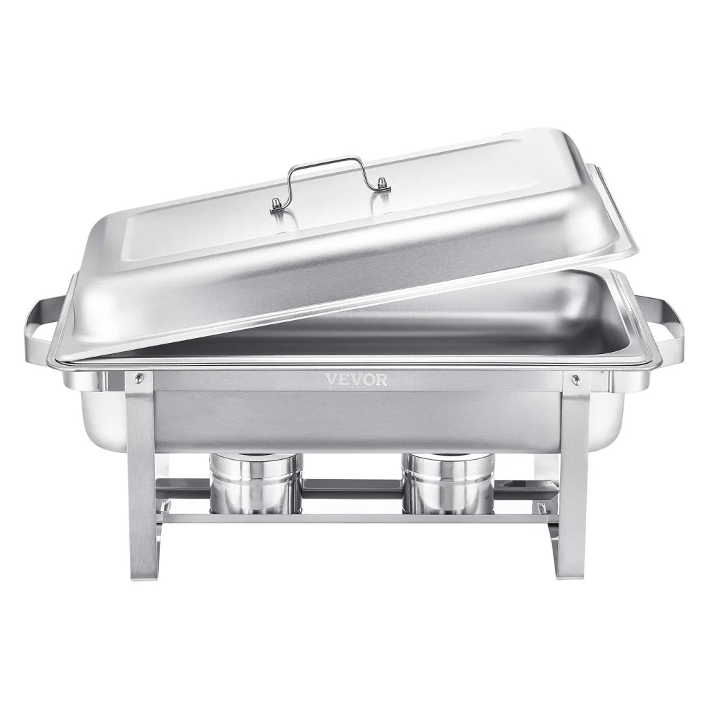 VEVOR 8 Qt 6 Pack Rectangle Chafing Dish Buffet Set
