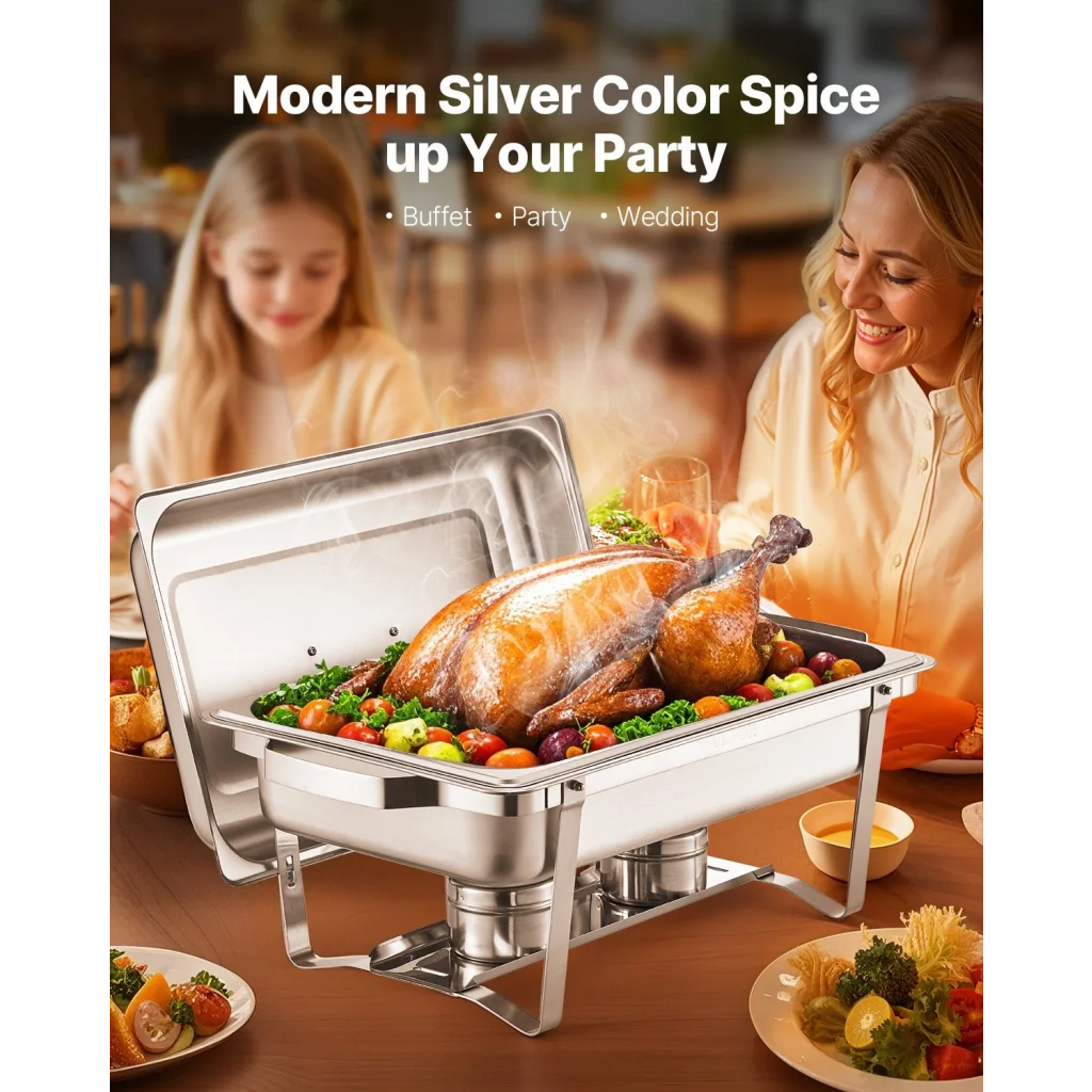 8 Qt 6 Pack Rectangle Chafing