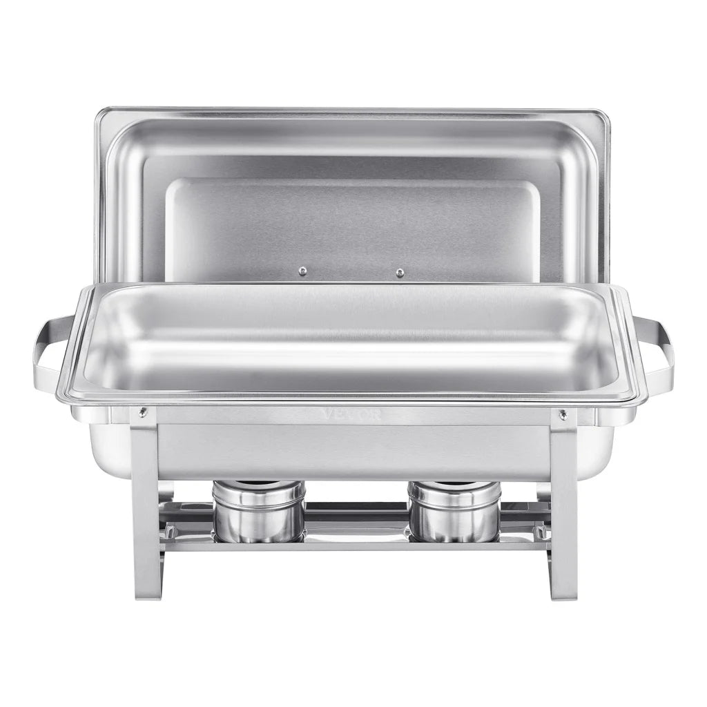 VEVOR 8 Qt 6 Pack Rectangle Chafing Dish Buffet Set