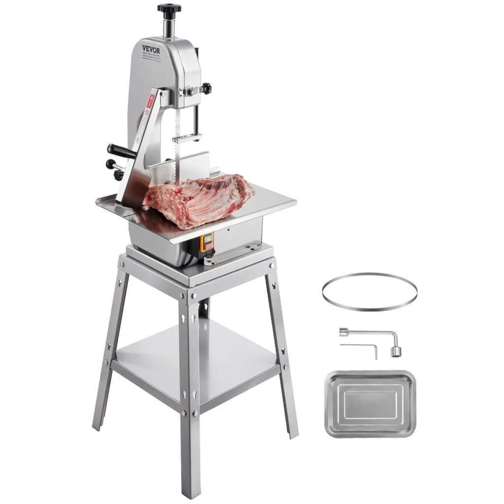 VEVOR 850W Commercial Electric Meat Bandsaw Stainless Steel