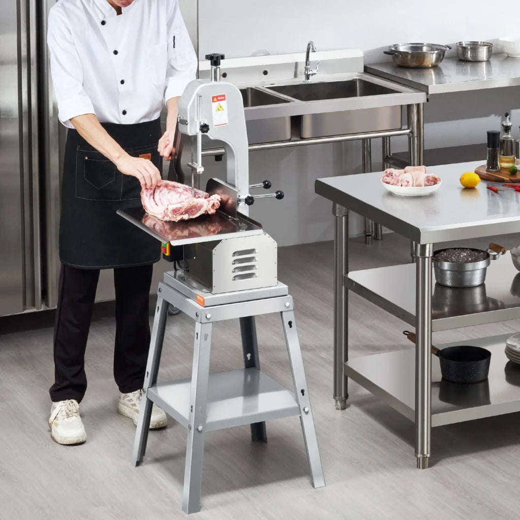 VEVOR 850W Commercial Electric Meat Bandsaw Stainless Steel