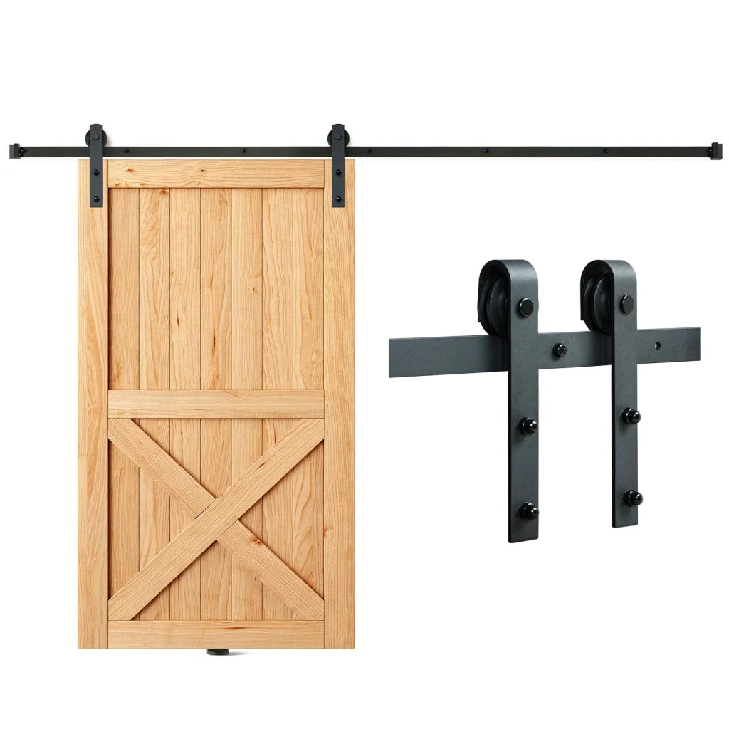 VEVOR 8FT Sliding Barn Door Hardware Closet Track Kit