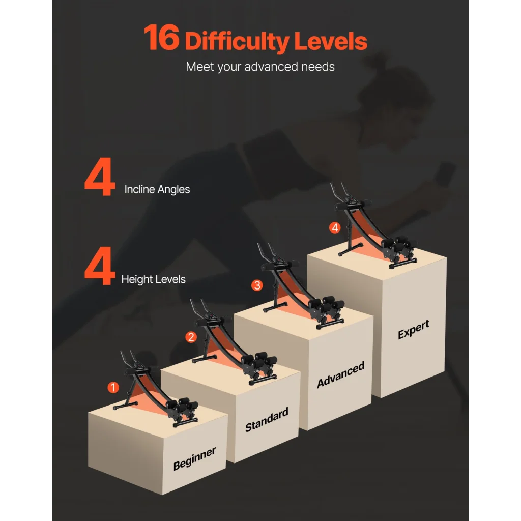 VEVOR AB Workout Machine Equipment Home Gym Core Abdominal