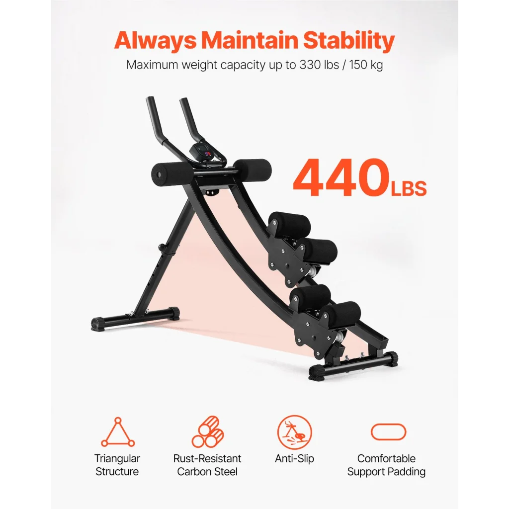 VEVOR AB Workout Machine Equipment Home Gym Core Abdominal