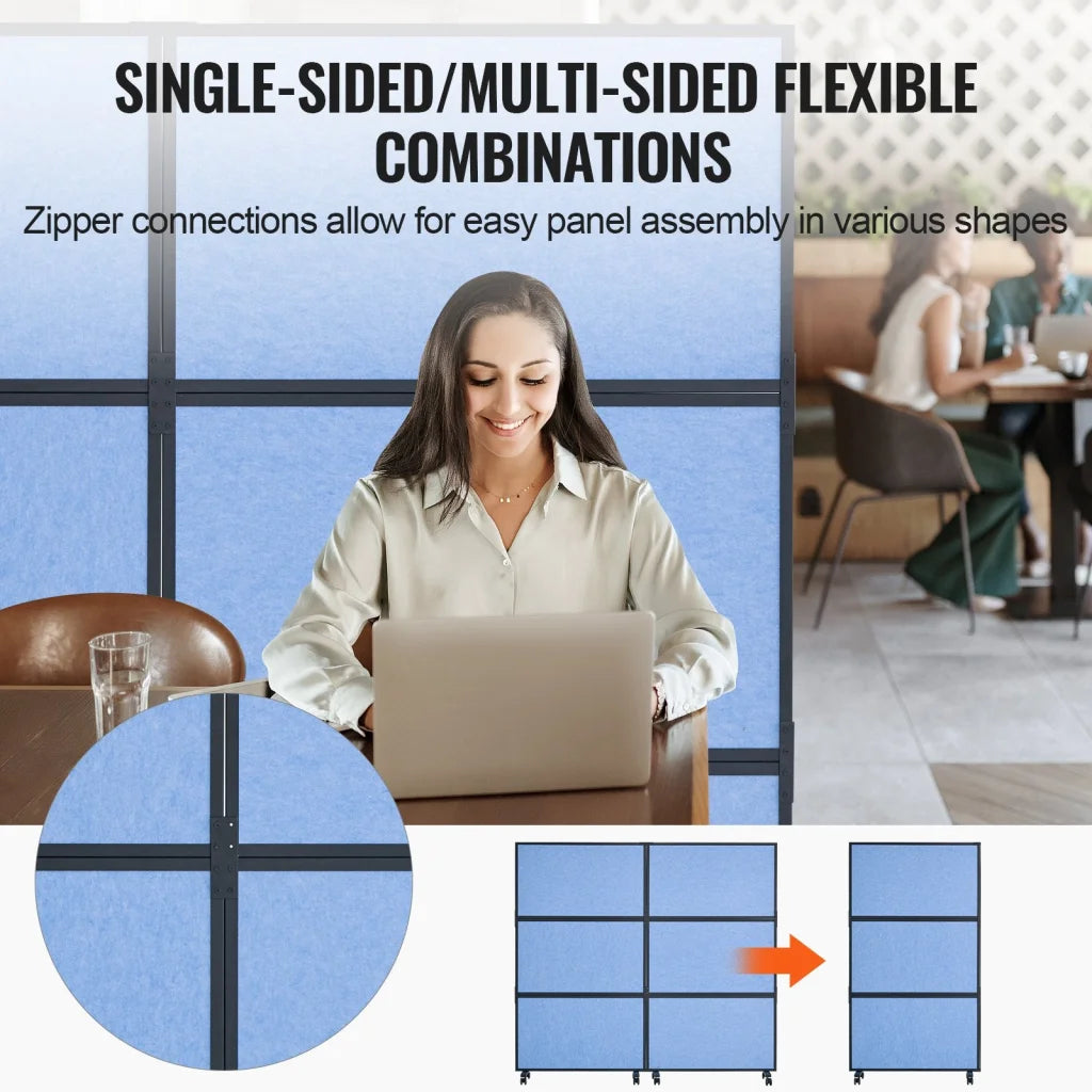 VEVOR Acoustic Room Divider Partition Panel Privacy Screen