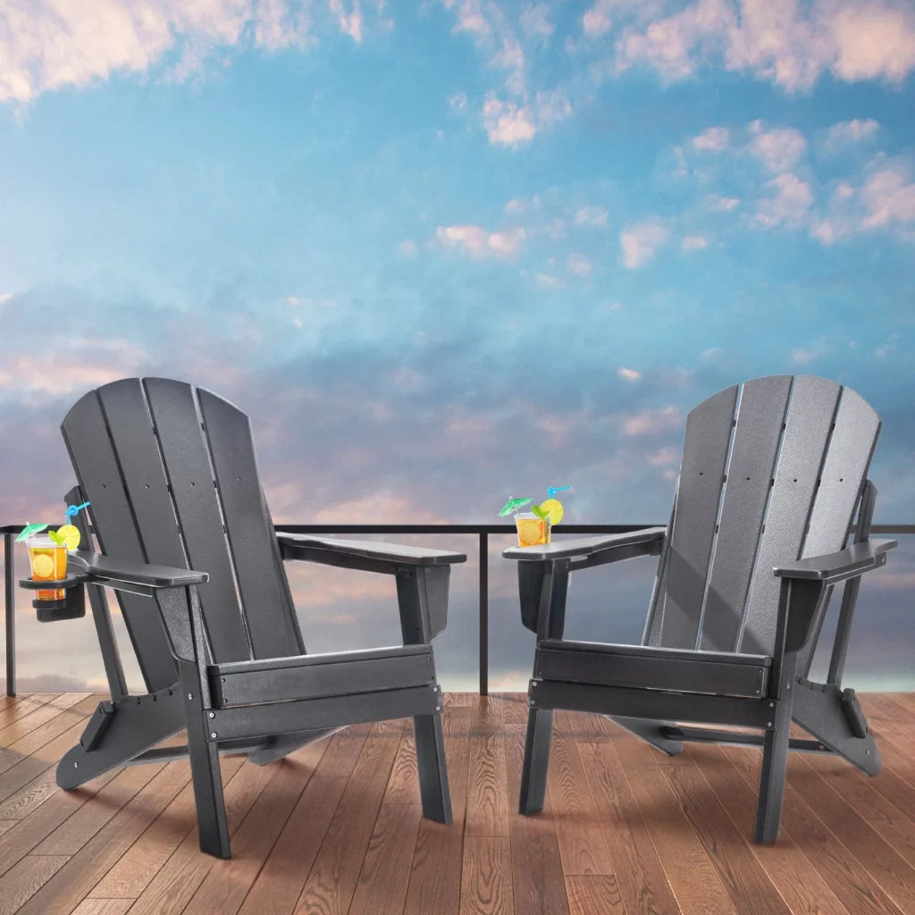 VEVOR Adirondack Chair Plastic Set of 2 All-Weather