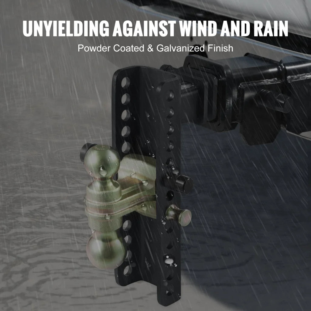 VEVOR Adjustable Trailer Hitch 25.4 cm Drop & 21.59 cm Rise