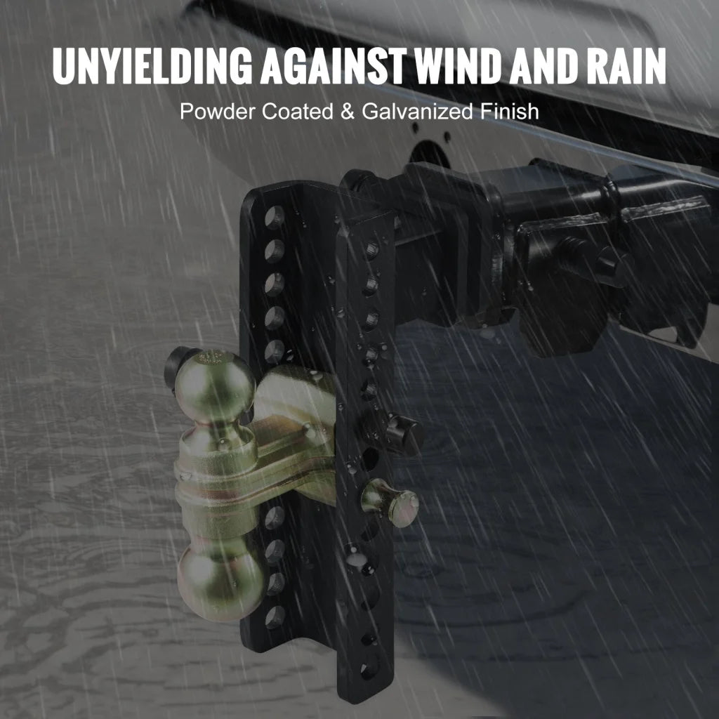 VEVOR Adjustable Trailer Hitch 25 cm Drop & 21.59 cm Rise