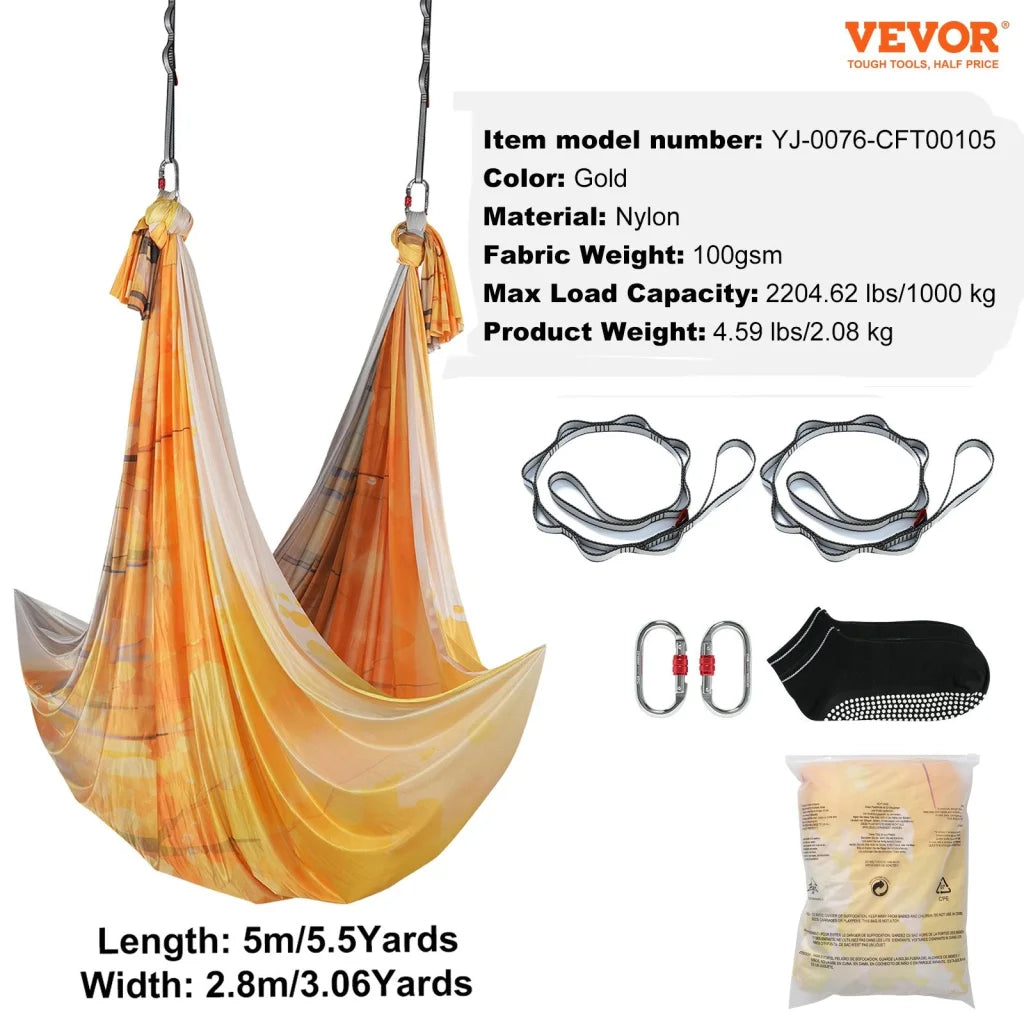 VEVOR Aerial Yoga Hammock & Swing 5 m Length Aerial Yoga