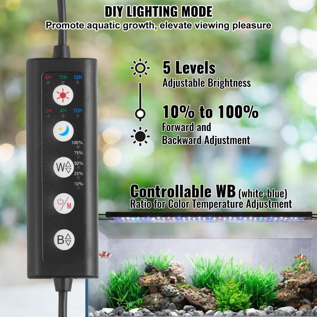 VEVOR Aquarium Light 26W Full Spectrum Aquarium LED Lights