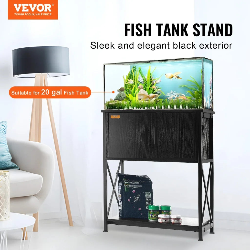VEVOR Aquarium Stand 20 Gallon Fish Tank Stand 25.6 x 16.5