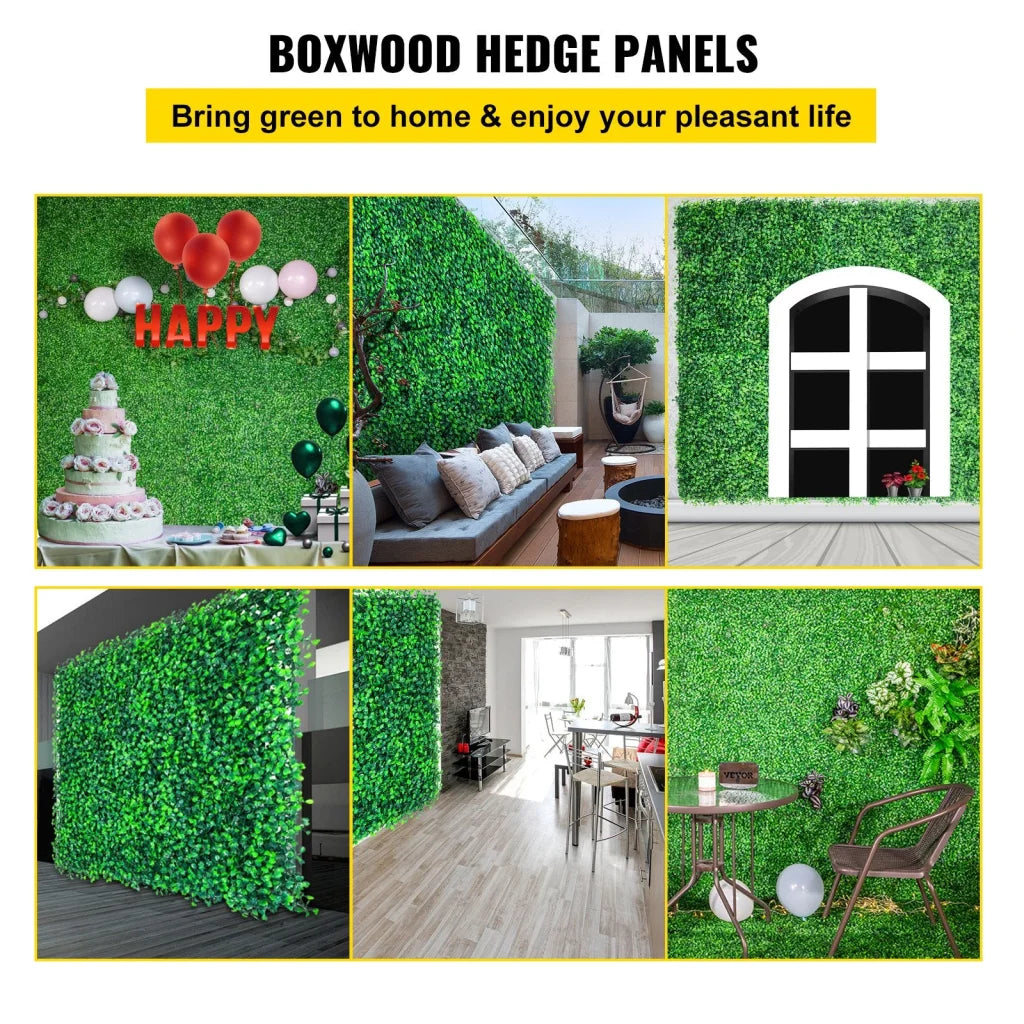VEVOR Artificial Boxwood Panels 20 PCS 20\’x20\’ Boxwood
