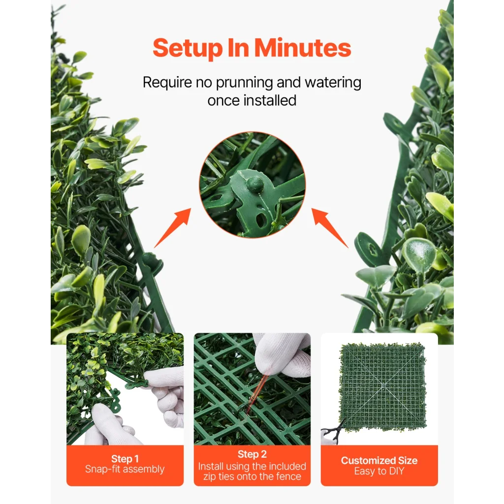 VEVOR Artificial Grass Wall Panels 40 x 120 inch Milan