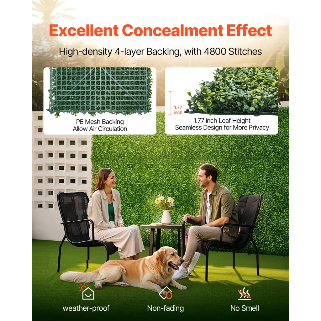 VEVOR Artificial Grass Wall Panels 40 x 120 inch Milan