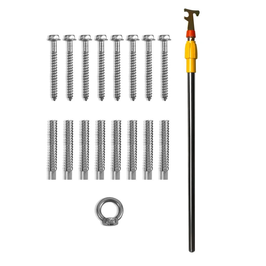 VEVOR Attic Ladder Telescoping 158.76kg Capacity 100cm x