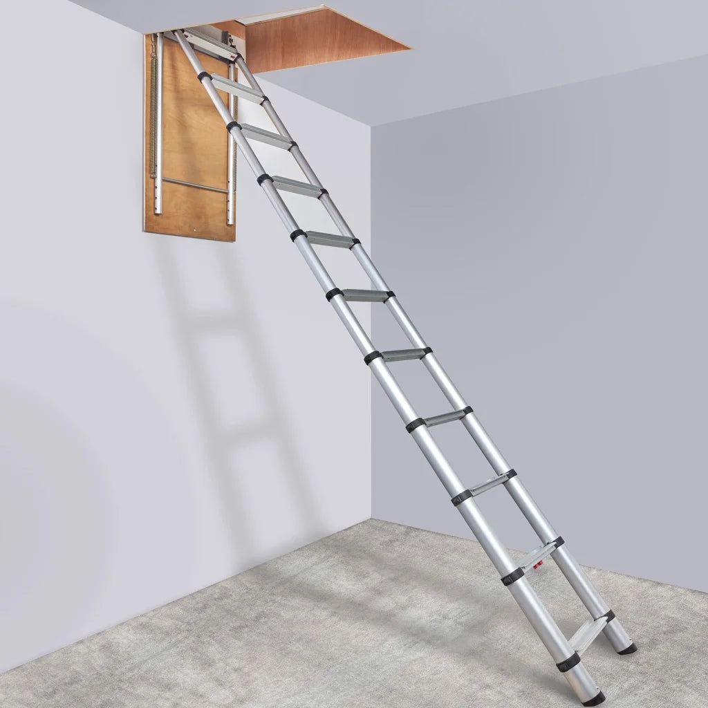 VEVOR Attic Ladder Telescoping 158.76kg Capacity 100cm x