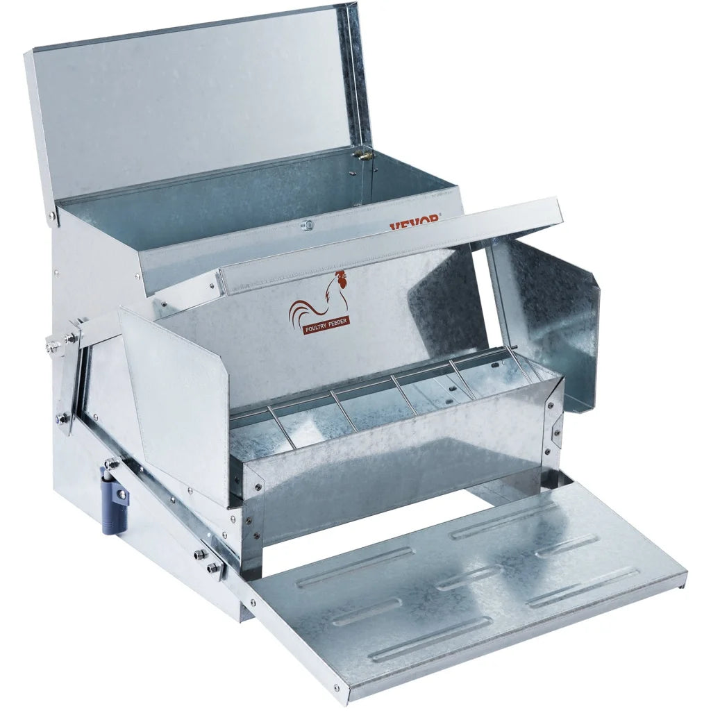 VEVOR Automatic Chicken Feeder Galvanized Steel Poultry