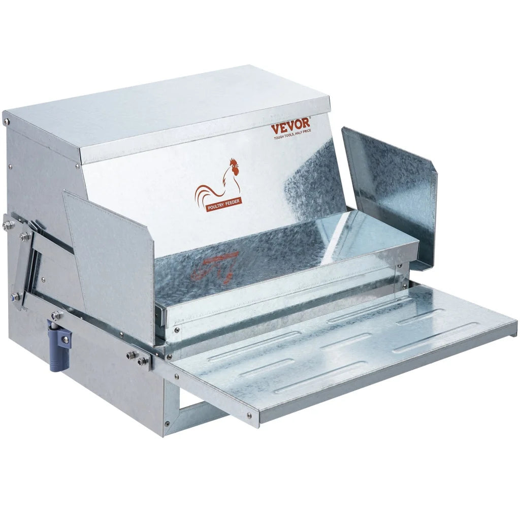 VEVOR Automatic Chicken Feeder Galvanized Steel Poultry
