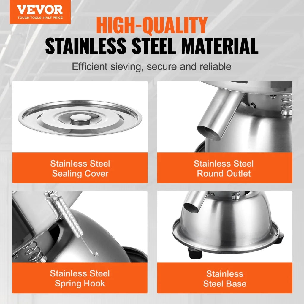 Automatic Electric Vibrating Sieve Stainless Steel
